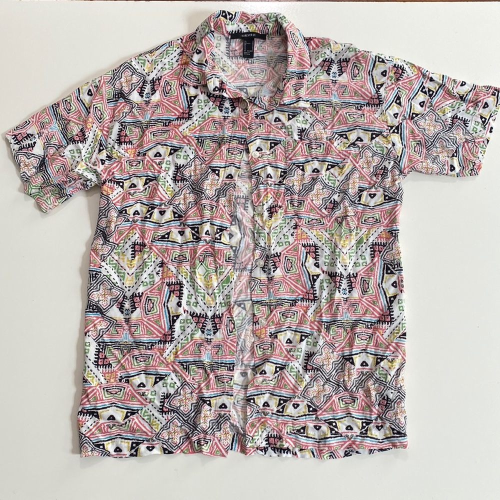 Men’s Multi-Colors Forever 21 Shirt -0109